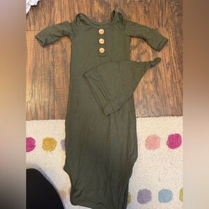 Caden Lane Forest Green knotted gown